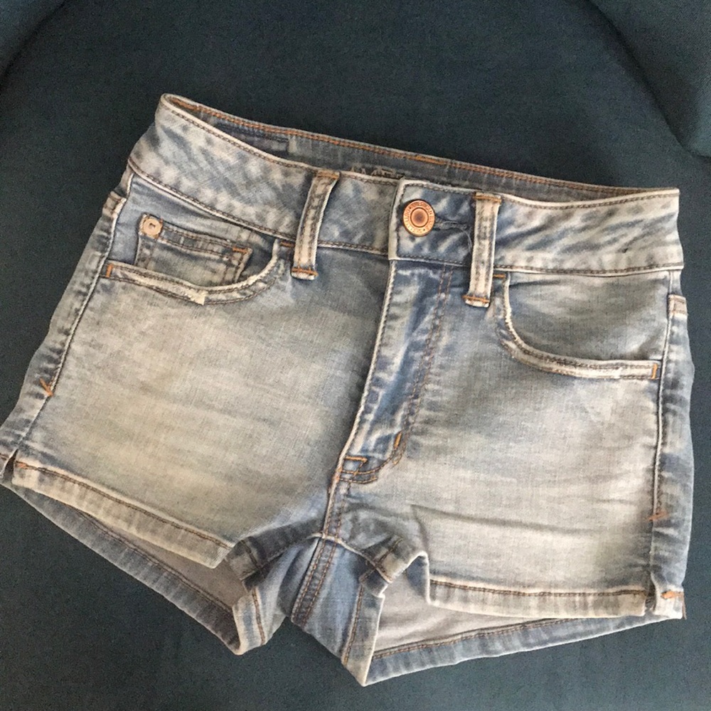 AEO denim shorts